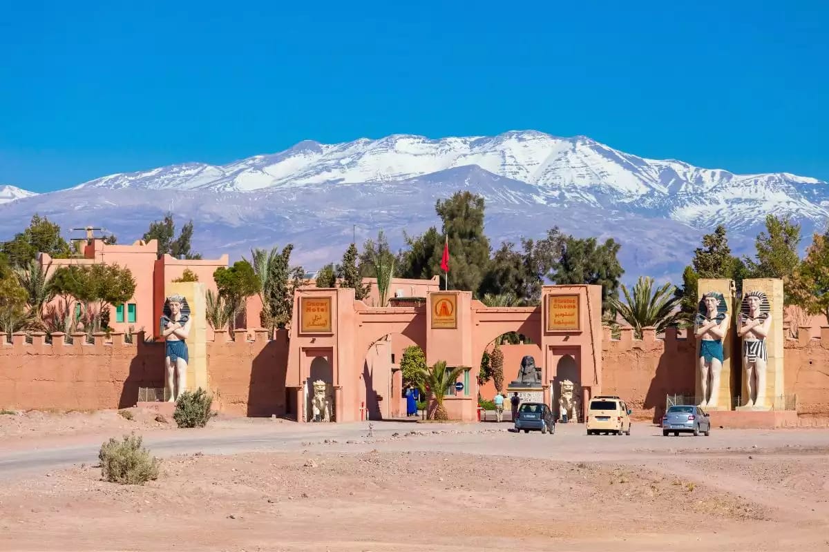 Atlas mountains background from the desert door Atlas mountains background from the desert door